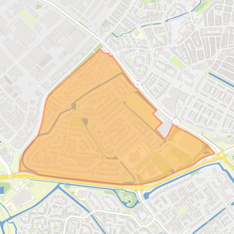 Kaart van de buurt Hagenbroek.