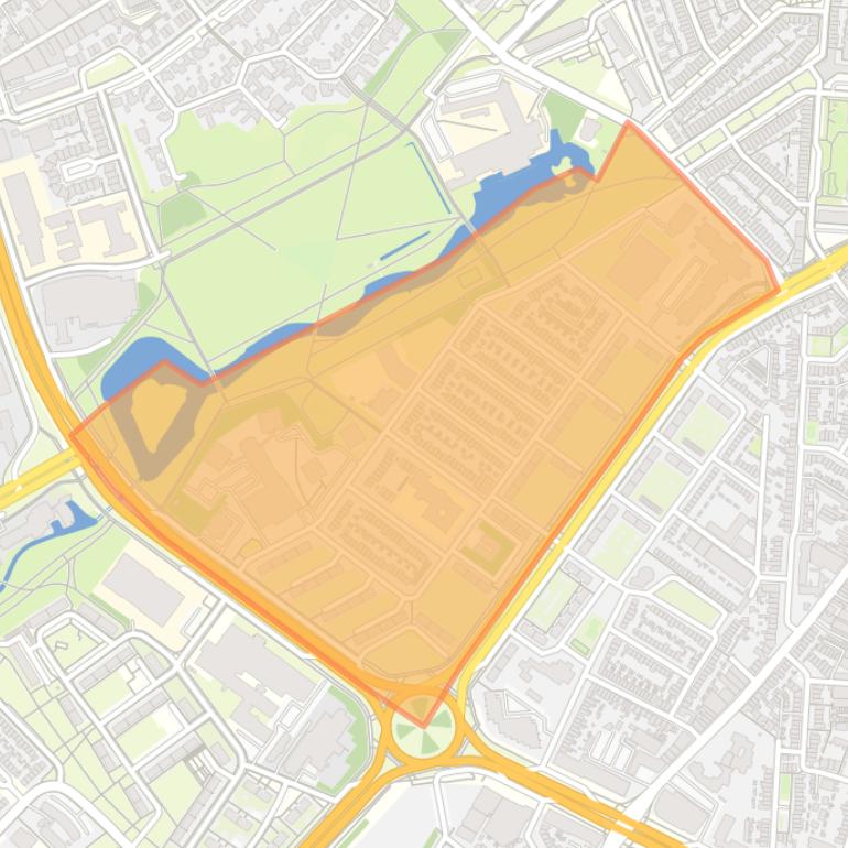 Kaart van de buurt Hagenkamp.