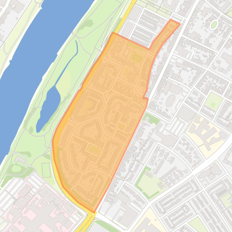 Kaart van de buurt Hagerhof-West.