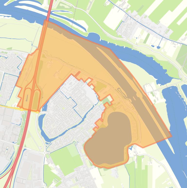 Kaart van de buurt Hagestein buitengebied noord.