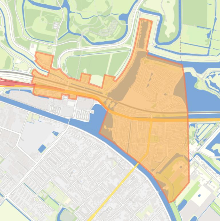 Kaart van de buurt Halfweg.