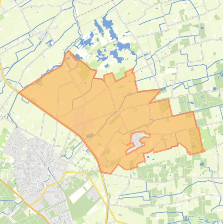 Kaart van de buurt Hall Buitengebied.