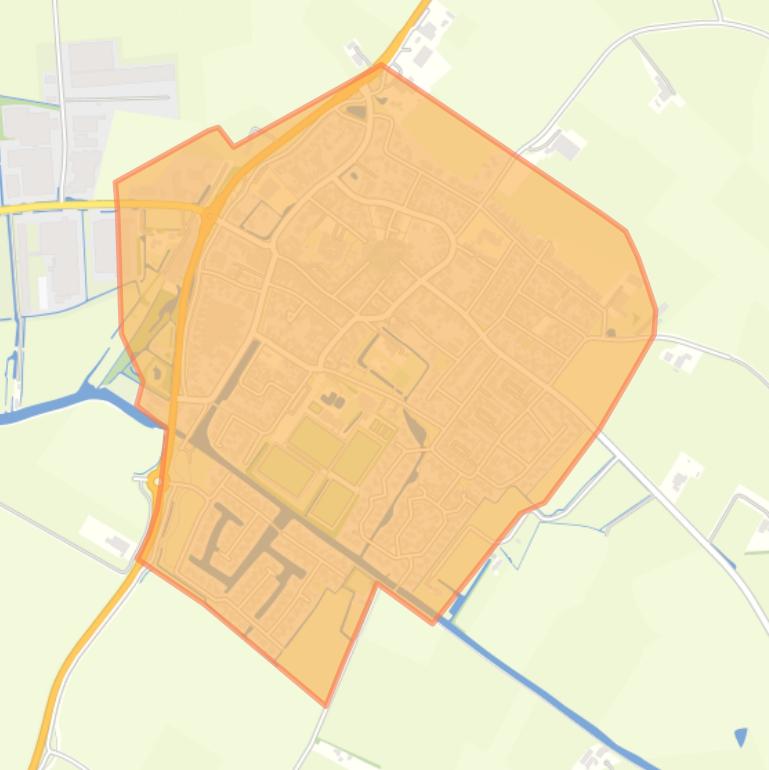 Kaart van de buurt Hallum.