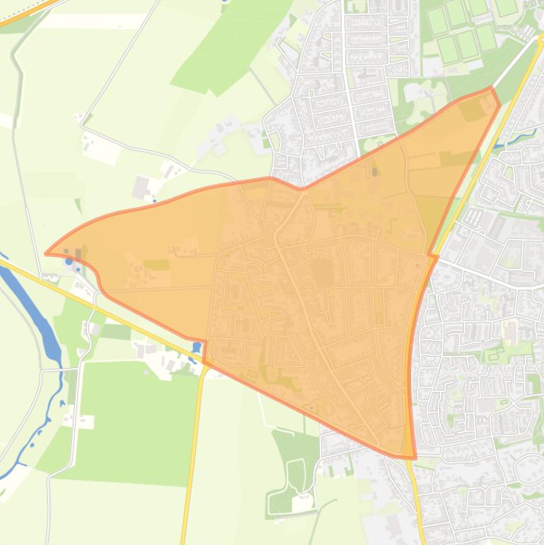 Kaart van de buurt Halsteren-Centrum.