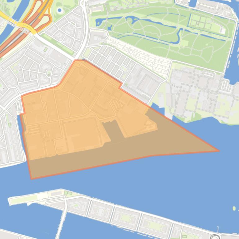 Kaart van de buurt Hamerstraatkwartier-West.