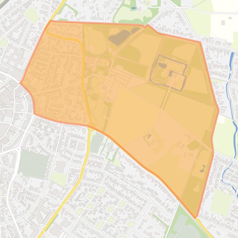 Kaart van de buurt Hangerad en Oosterhofesch.