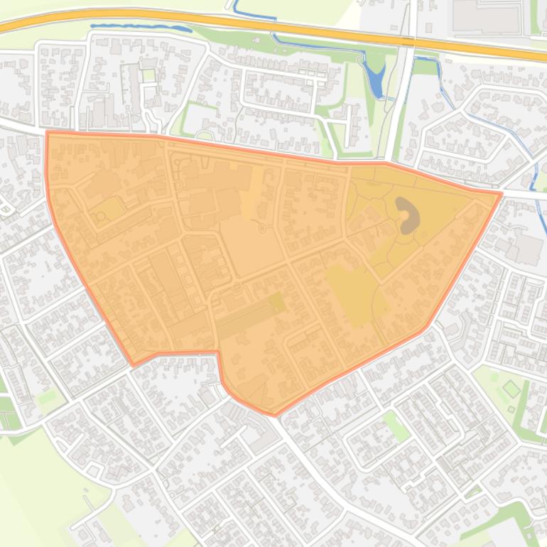 Kaart van de buurt Hapert Centrum.