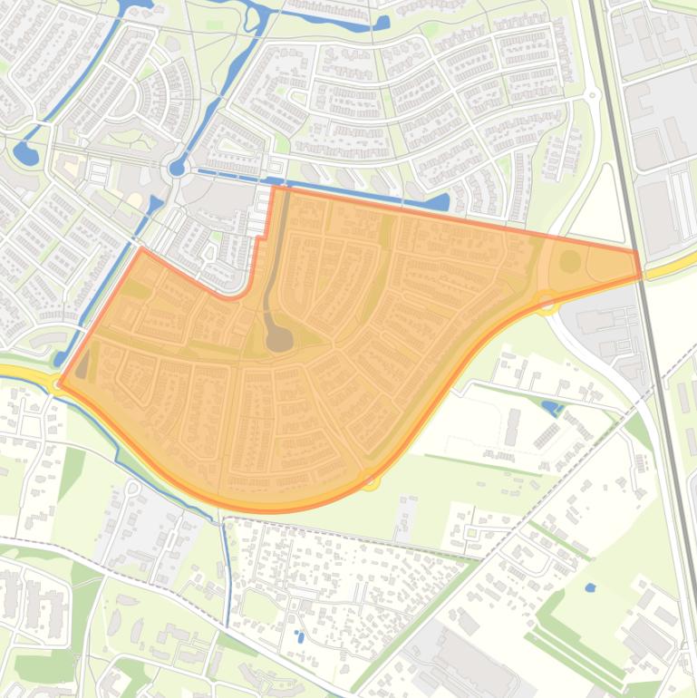 Kaart van de buurt Harderhout II.