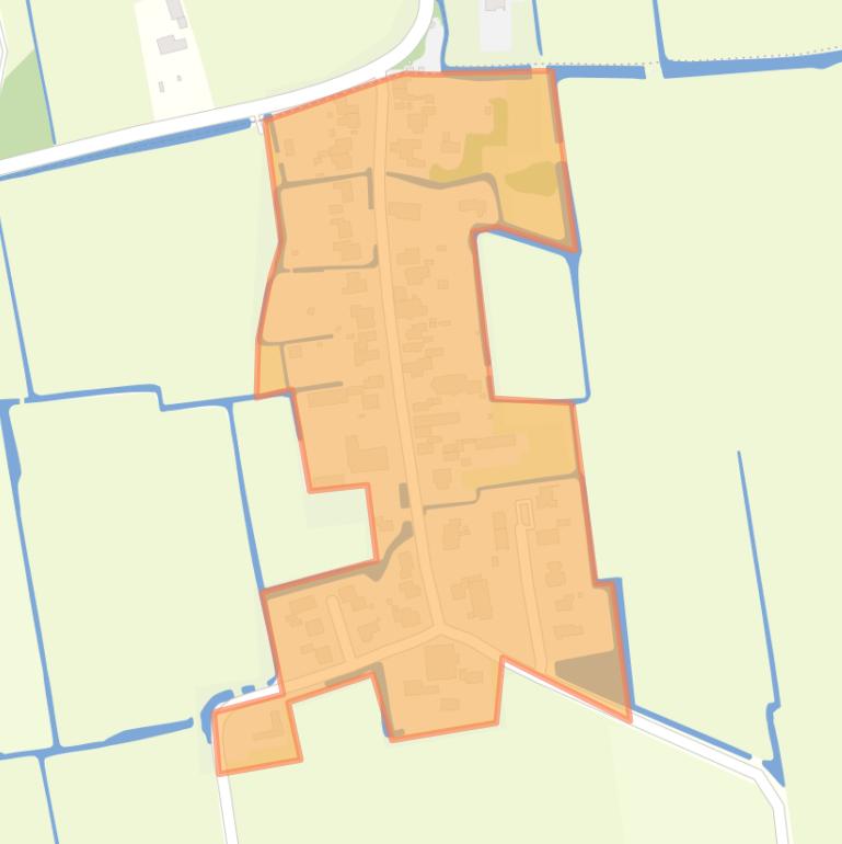 Kaart van de buurt Haringhuizen (woonkern).