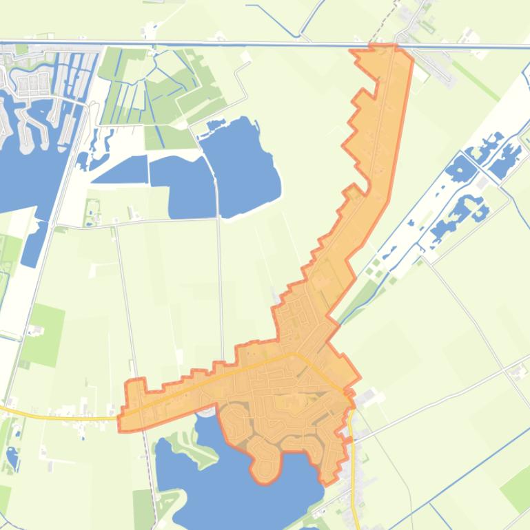 Kaart van de buurt Harkstede.