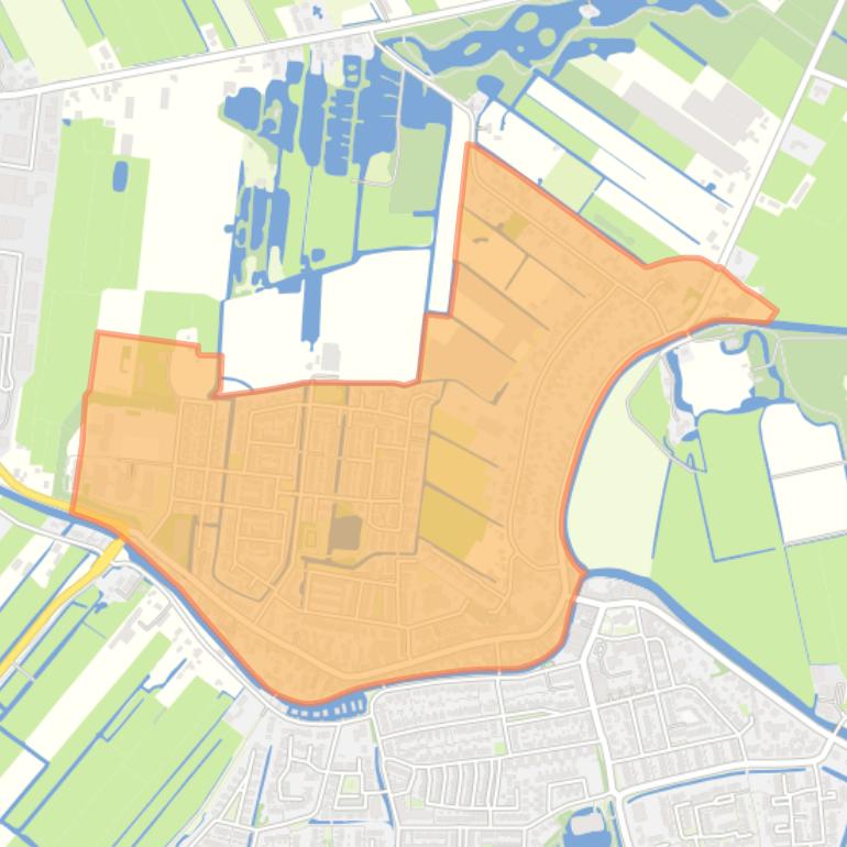 Kaart van de buurt Harmelen-Noord (dorp).