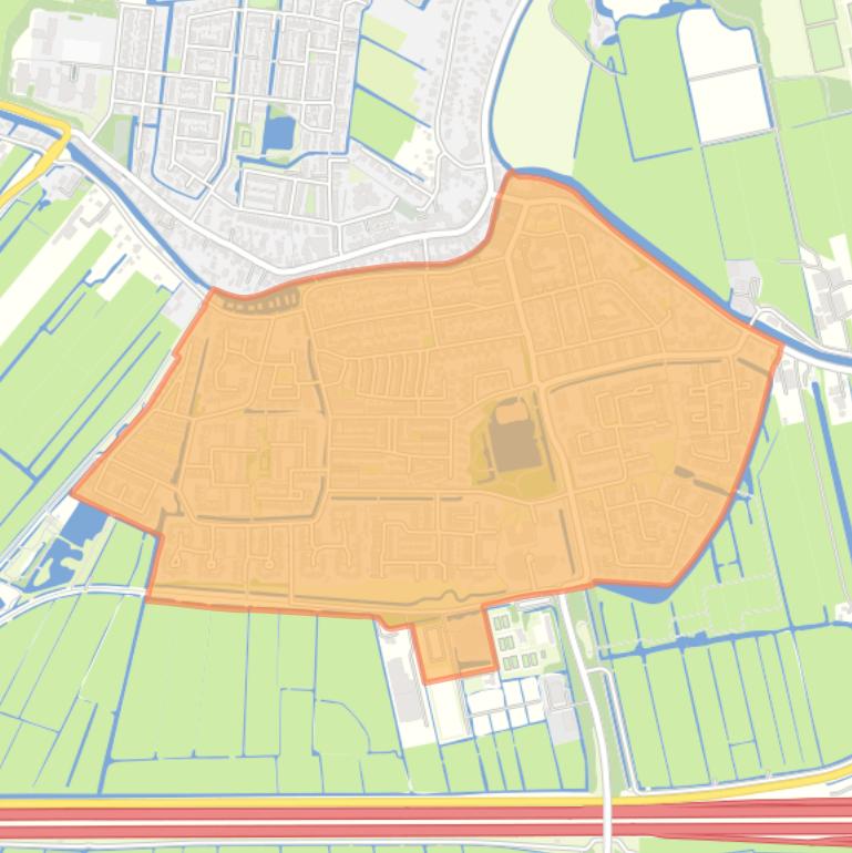 Kaart van de buurt Harmelen-Zuid (dorp).