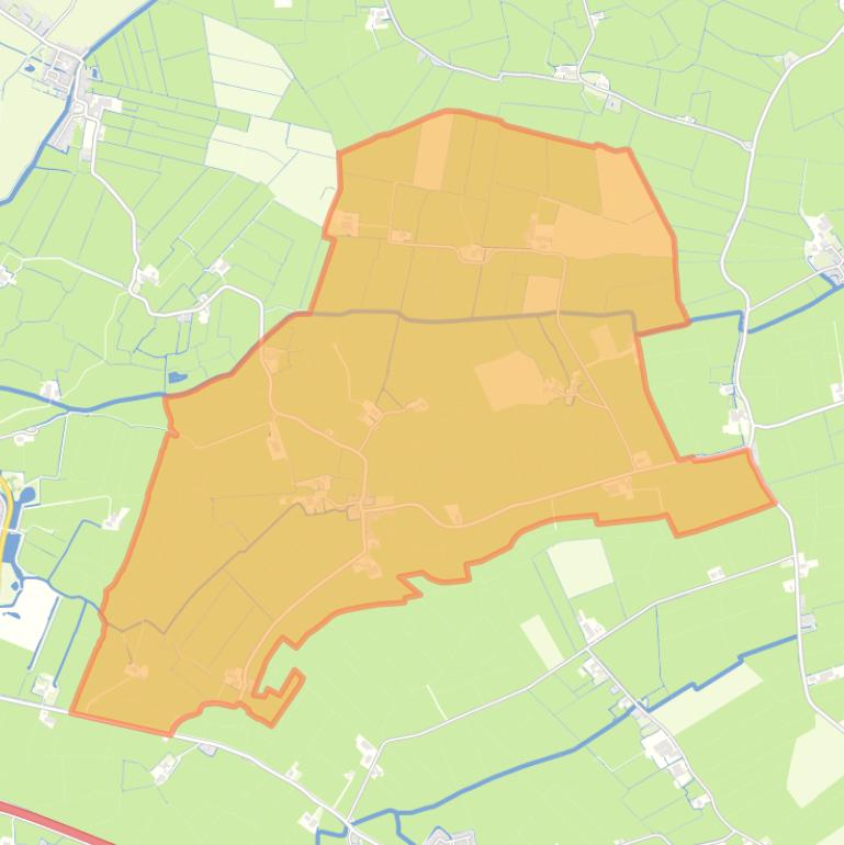 Kaart van de buurt Hartwerd.