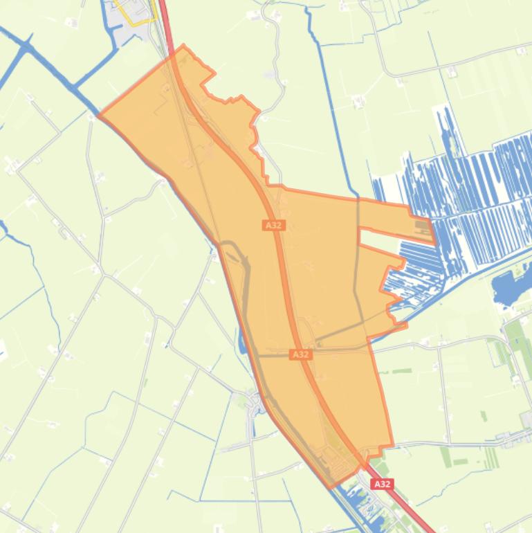 Kaart van de buurt Haskerdijken.