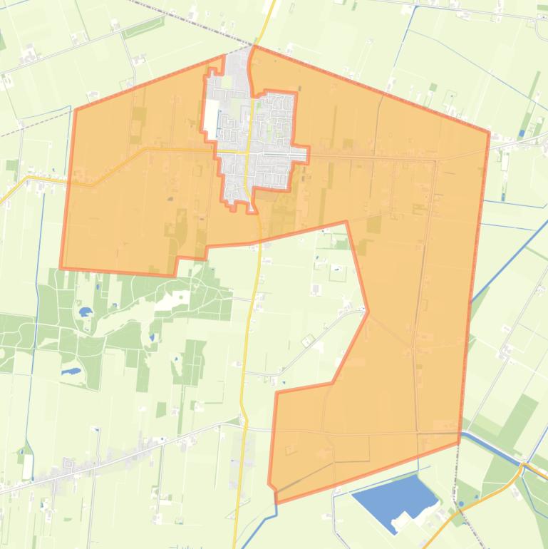 Kaart van de buurt Haulerwijk-Buitengebied.