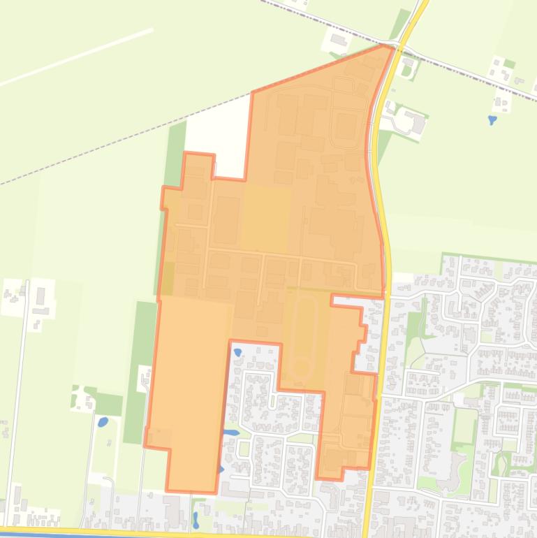 Kaart van de buurt Haulerwijk-Industrie.