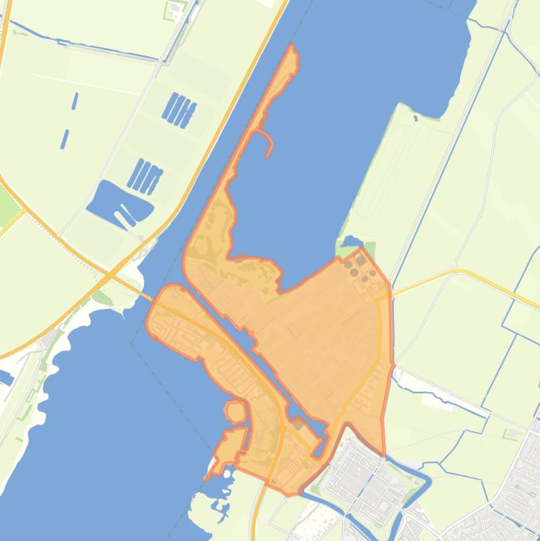 Kaart van de buurt Havengebied.