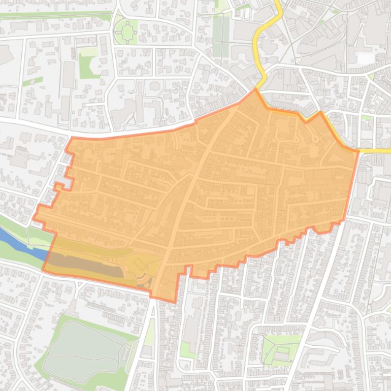 Kaart van de Havenstraatbuurt.