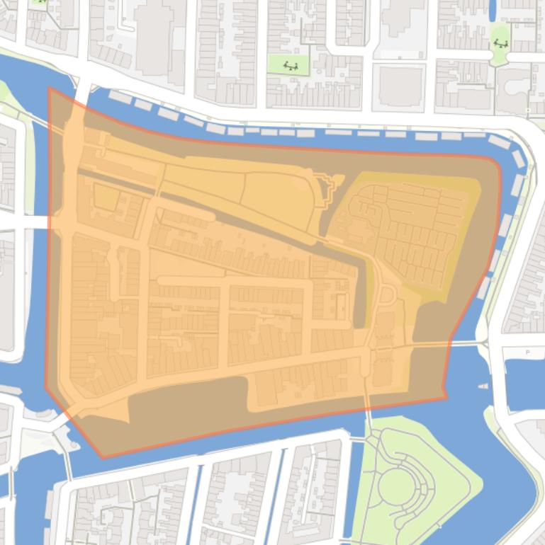 Kaart van de buurt Havenwijk-Noord.