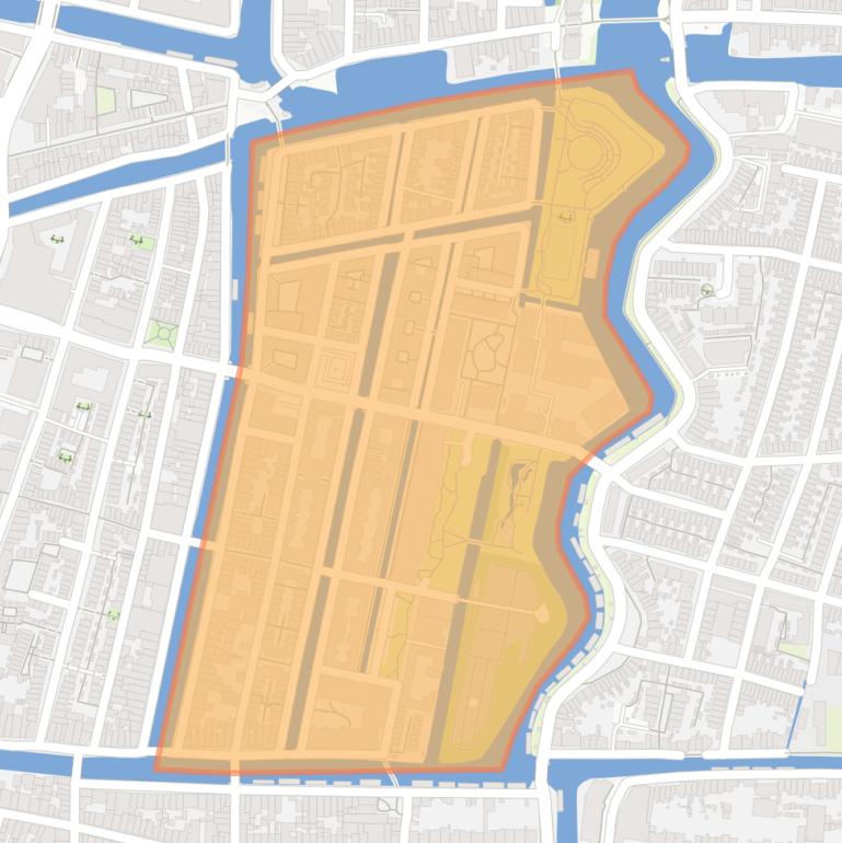 Kaart van de buurt Havenwijk-Zuid.