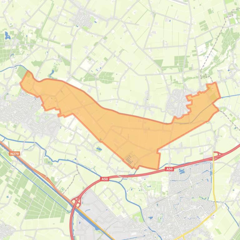 Kaart van de buurt Hazelberg.