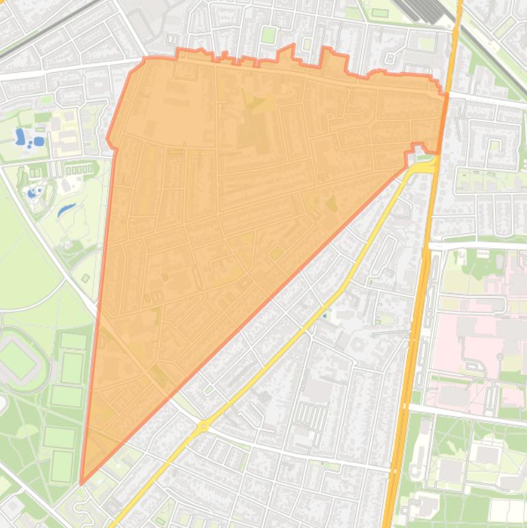 Kaart van de buurt Hazenkamp.