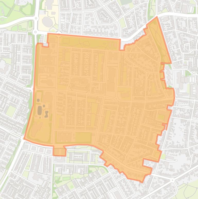 Kaart van de buurt Hazenkamp.