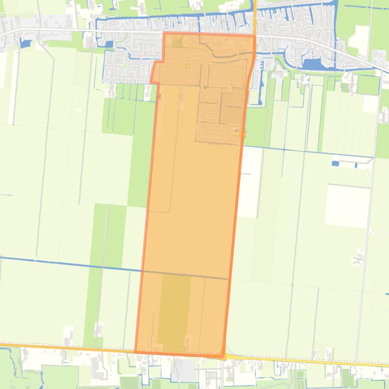 Kaart van de buurt Hazerswoude-Dorp-Oost.