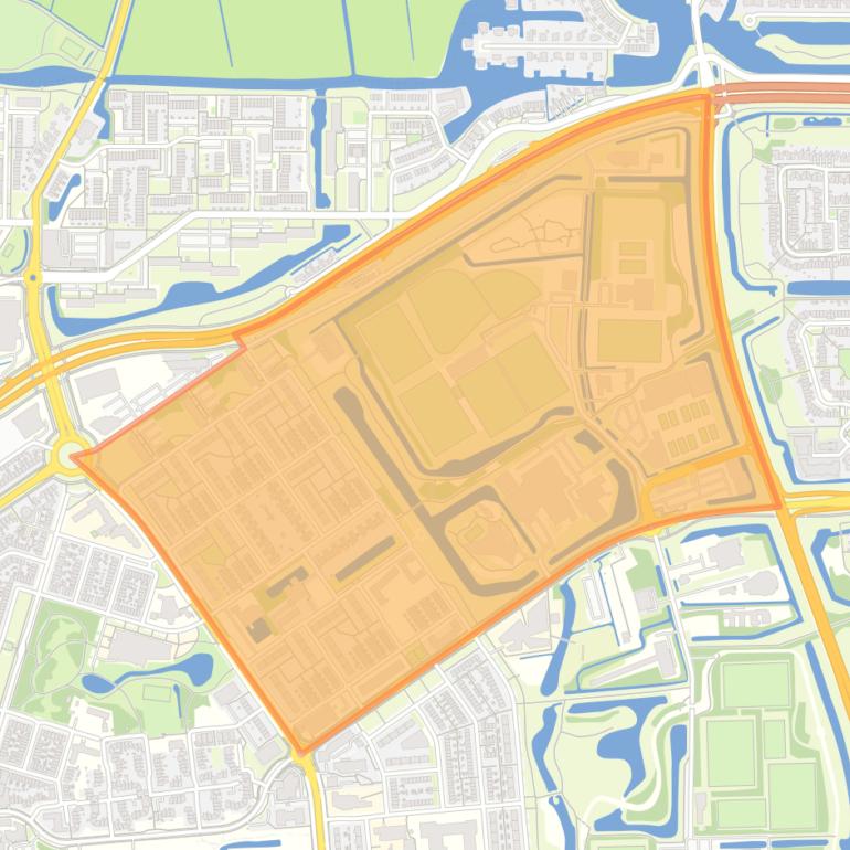 Kaart van de buurt Heechterp.