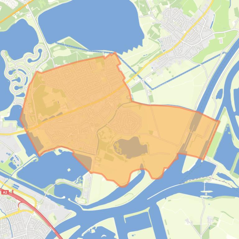 Kaart van de buurt Heel.