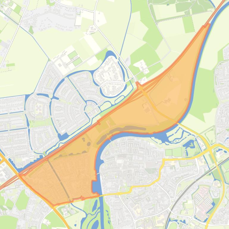 Kaart van de buurt Heemse-Oost Heemsermars.