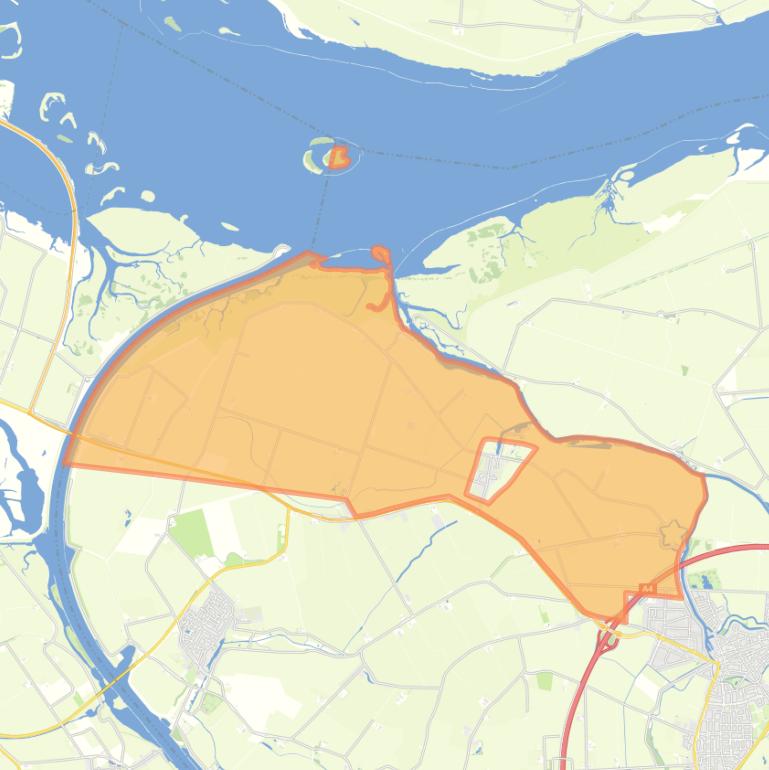 Kaart van de buurt Heense polders.