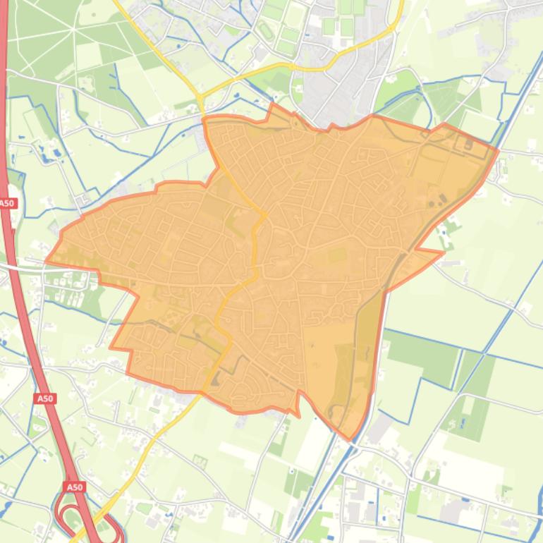 Kaart van de buurt Heerde.