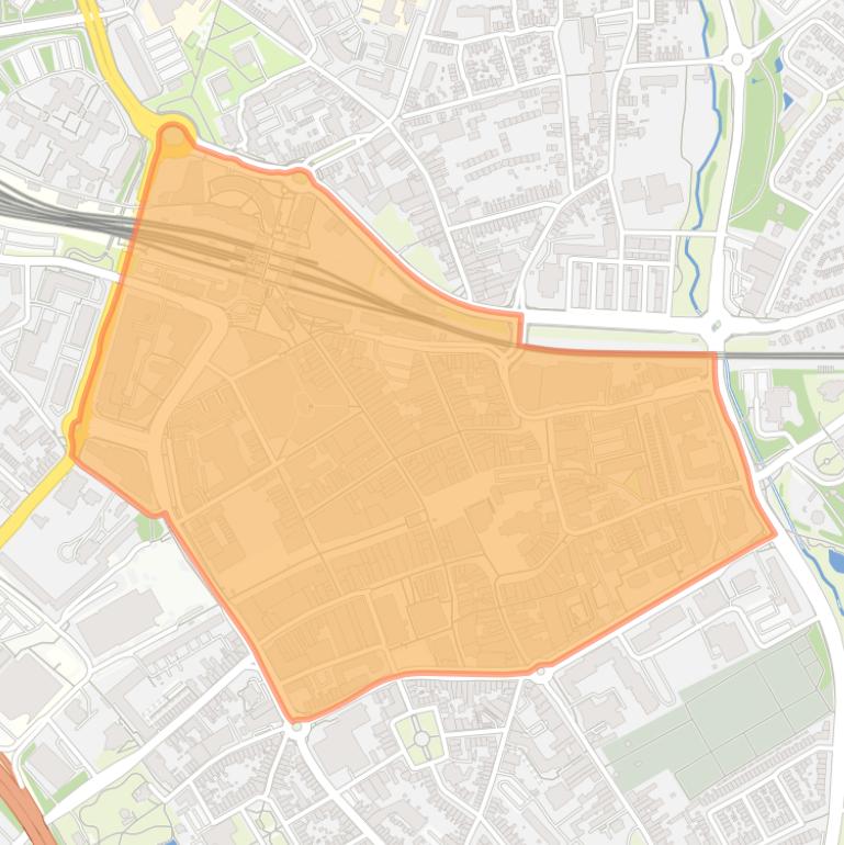 Kaart van de buurt Heerlen-Centrum.