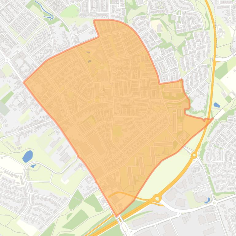 Kaart van de buurt Heerlerbaan-Oost.