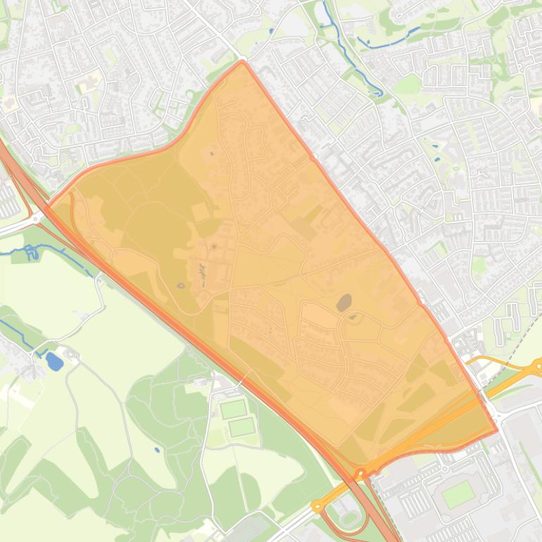 Kaart van de buurt Heerlerbaan-West.