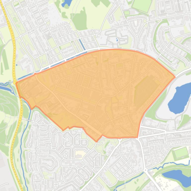 Kaart van de buurt Heerlerheide-Kom.