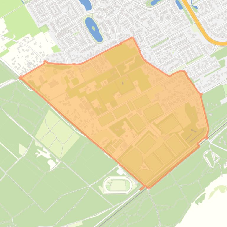 Kaart van de buurt Hees.