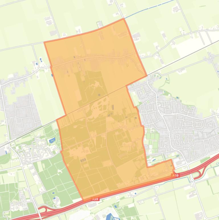 Kaart van de buurt Heeseind.