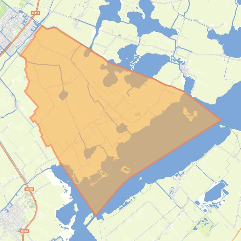 Kaart van de buurt Heidenschap.