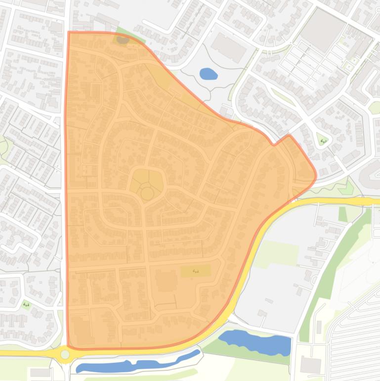 Kaart van de buurt Heikant.