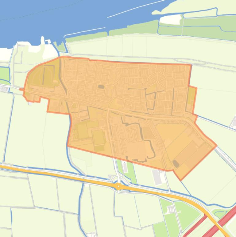 Kaart van de buurt Heinenoord Woonkern.