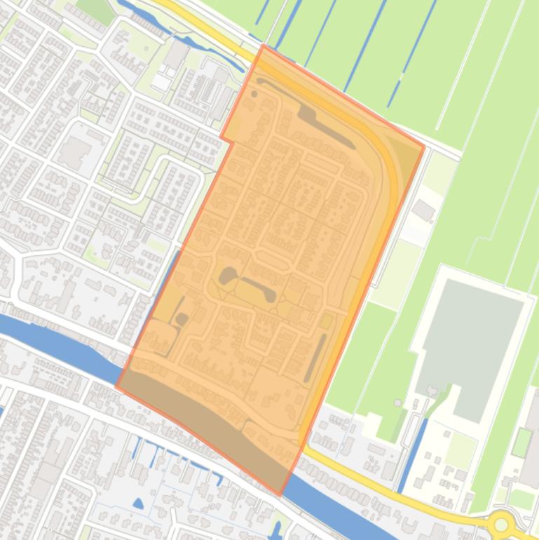 Kaart van de buurt Heining en Dam.