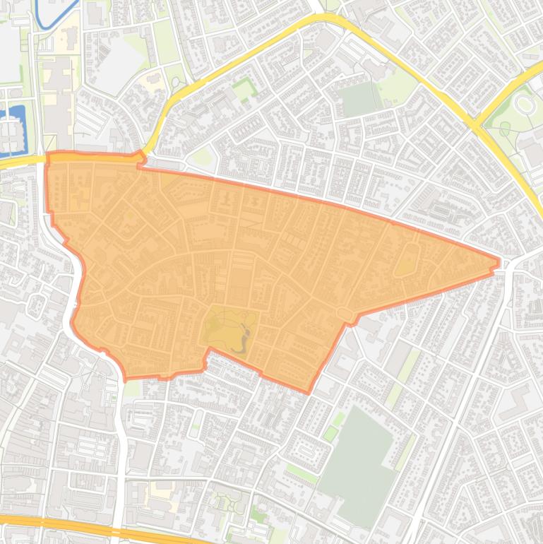 Kaart van de buurt Heipoort.