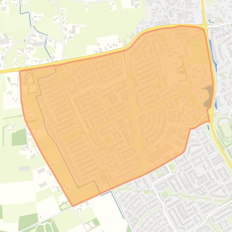 Kaart van de buurt Heivelden.