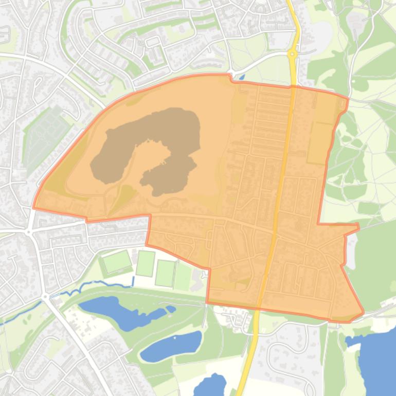 Kaart van de buurt Heksenberg.