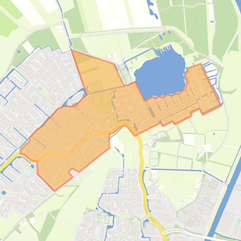 Kaart van de buurt Heksenwiel.