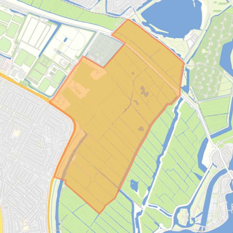 Kaart van de buurt Hekslootpolder.