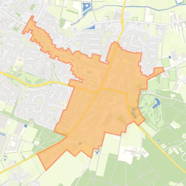 Kaart van de buurt Helden-centrum.