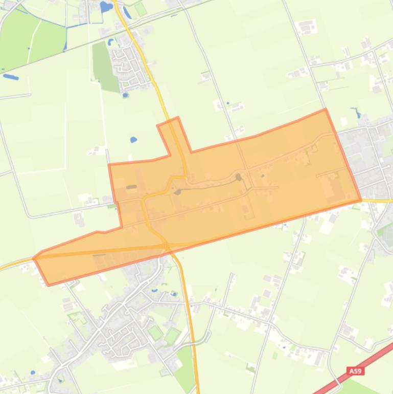 Kaart van de buurt Helkant.